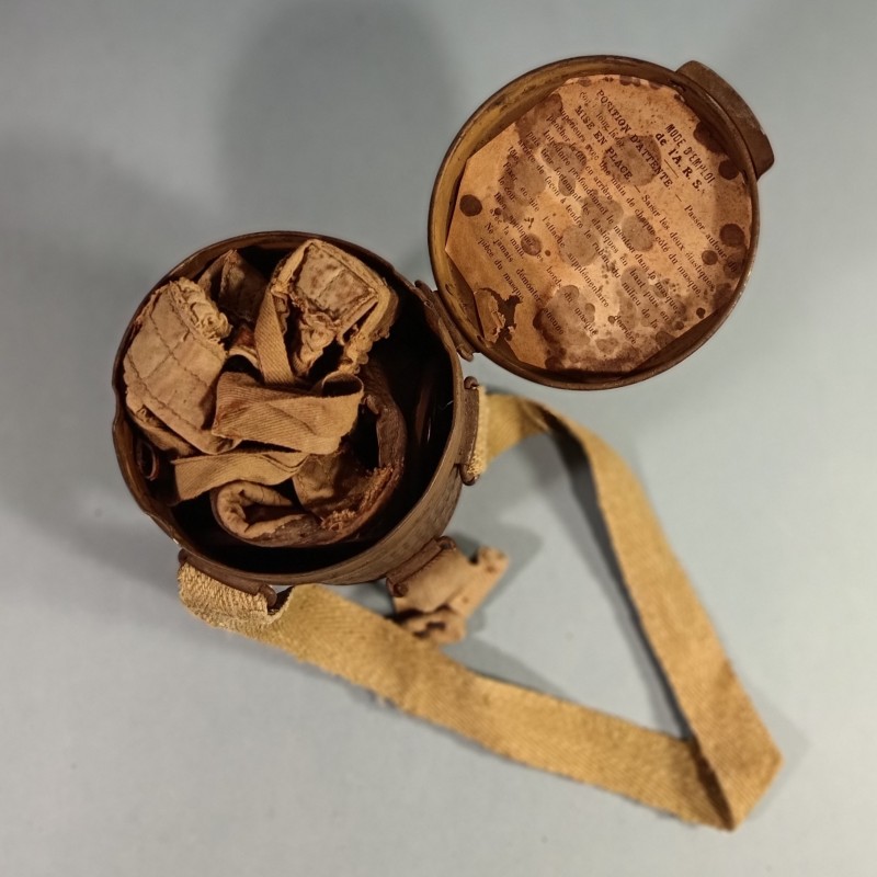 MASQUE A GAZ ARS 1917 ARS17 MASQUE ET BOITIER DATES DES ANNEES 1925-28 APAREIL RESPIRATOIRE SPECIAL